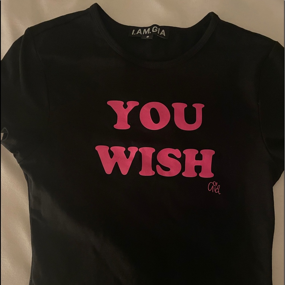 YOU WISH I.AM.GIA baby tee